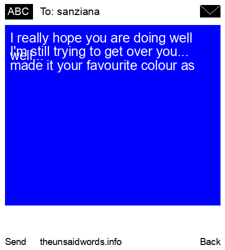 unsent message to sanziana