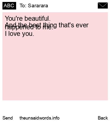 unsent message to Sararara