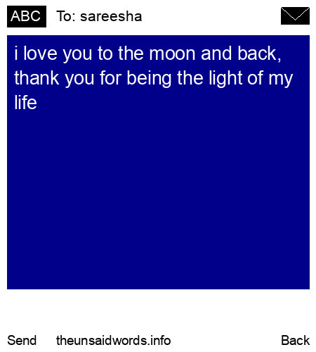 unsent message to sareesha