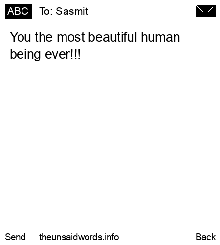 unsent message to Sasmit 