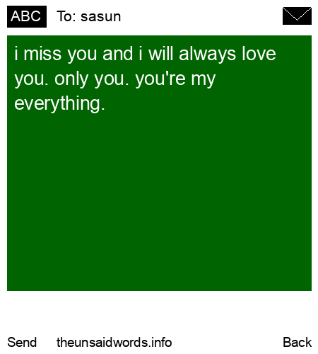 unsent message to sasun
