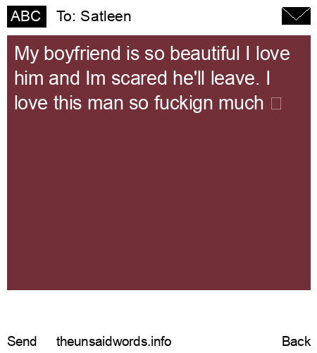 unsent message to Satleen