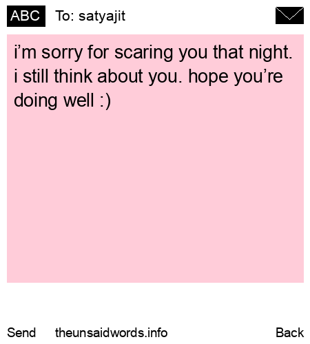 unsent message to satyajit