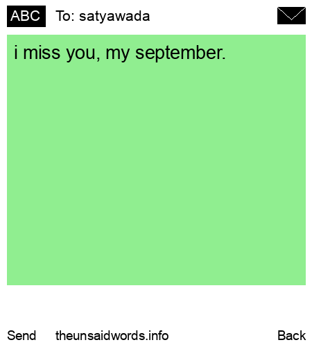 unsent message to satyawada