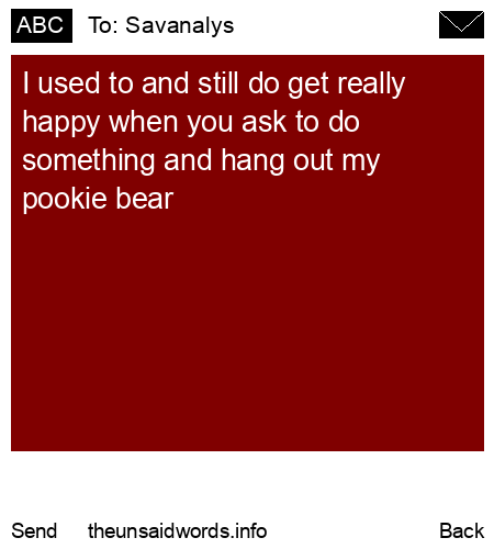 unsent message to Savanalys