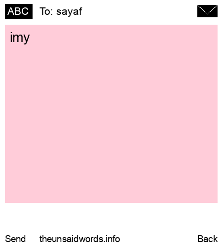 unsent message to sayaf 