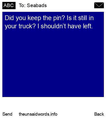 unsent message to Seabads