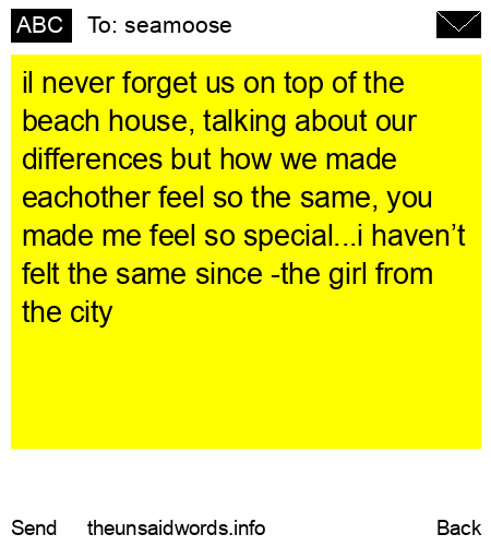 unsent message to seamoose
