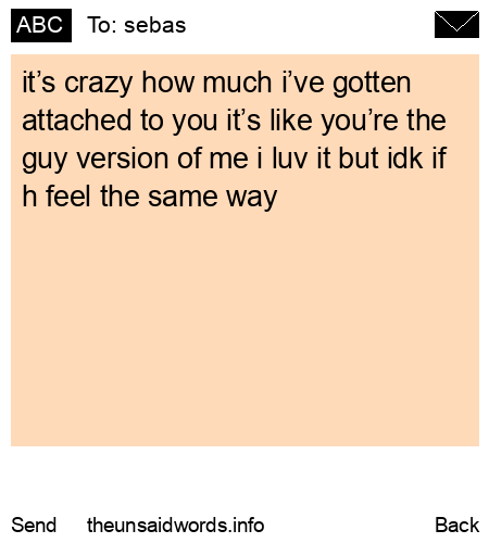 unsent message to sebas