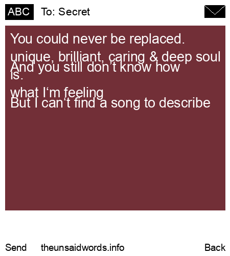 unsent message to Secret