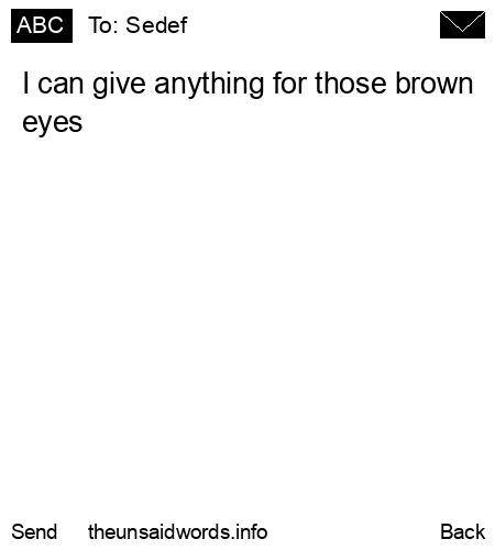 unsent message to Sedef