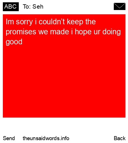 unsent message to Seh