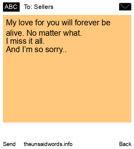 unsent message to Sellers