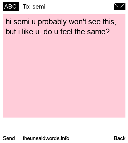 unsent message to semi