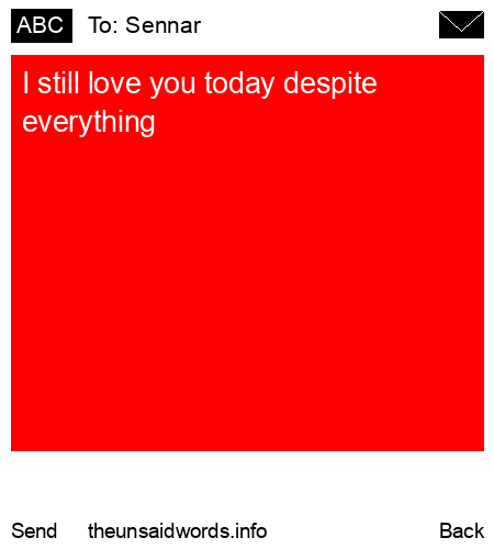 unsent message to Sennar