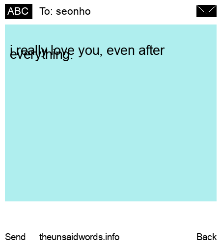 unsent message to seonho