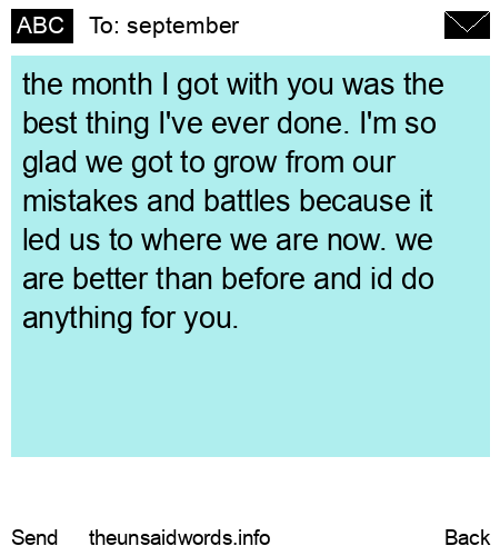 unsent message to september