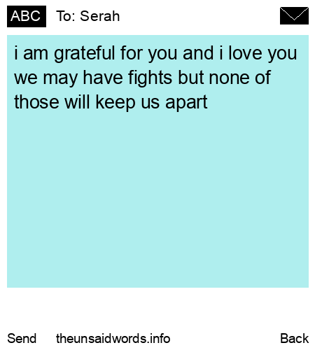 unsent message to Serah