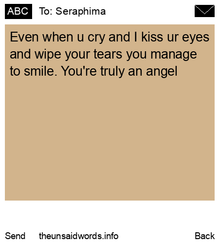 unsent message to Seraphima