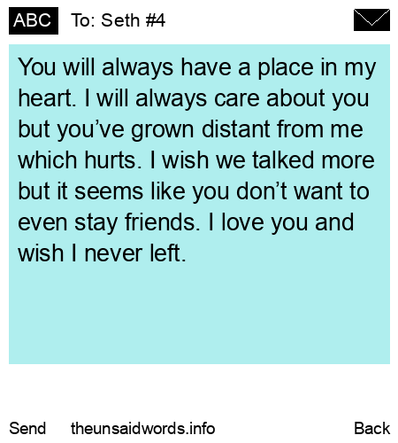 unsent message to Seth #4