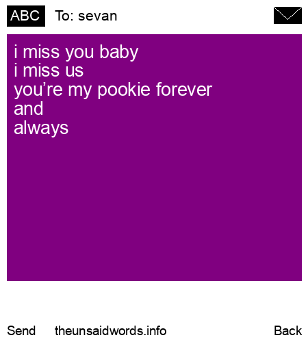 unsent message to sevan