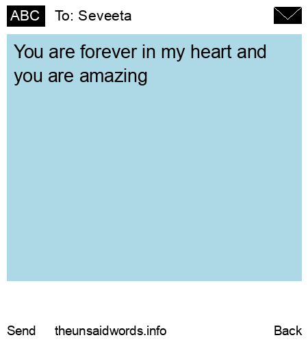 unsent message to Seveeta