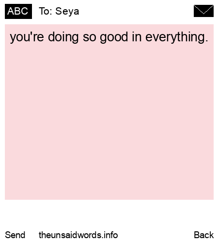 unsent message to Seya