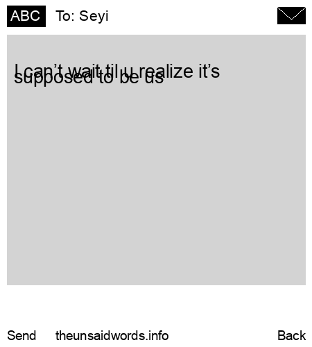 unsent message to Seyi