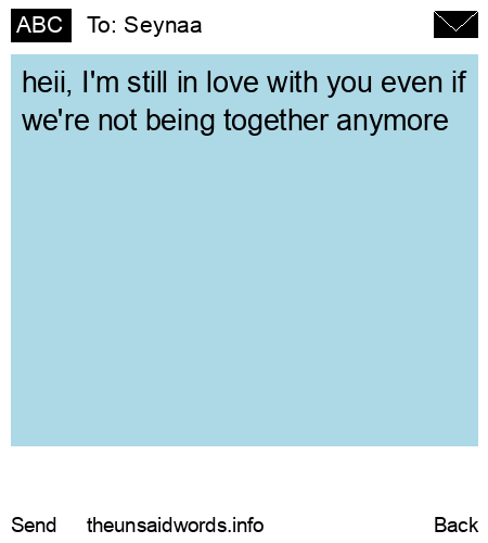 unsent message to Seynaa