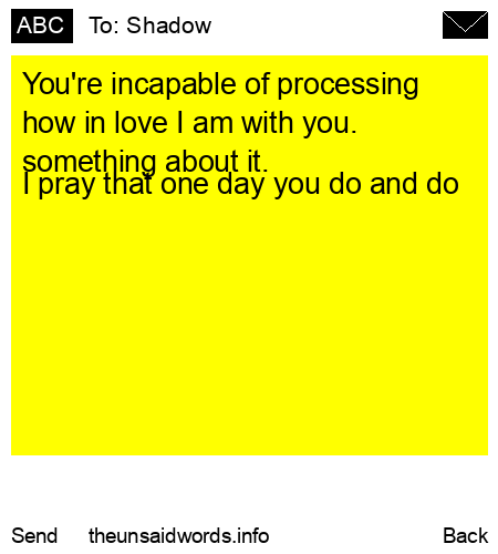 unsent message to Shadow