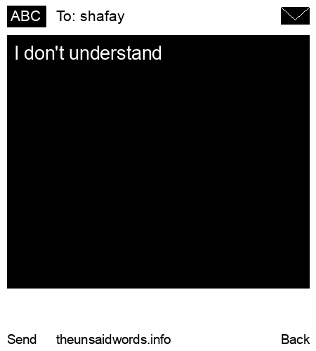 unsent message to shafay