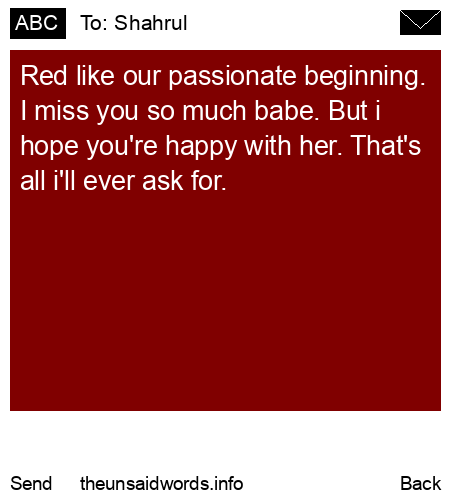unsent message to Shahrul