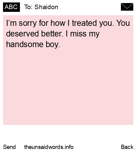 unsent message to Shaidon
