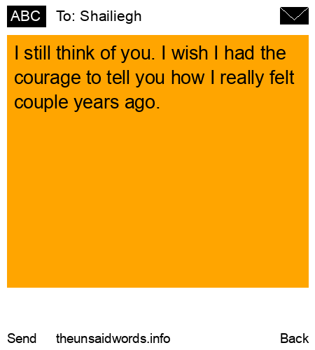 unsent message to Shailiegh