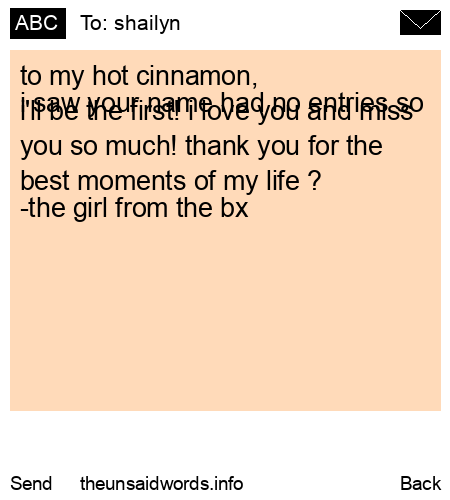 unsent message to shailyn