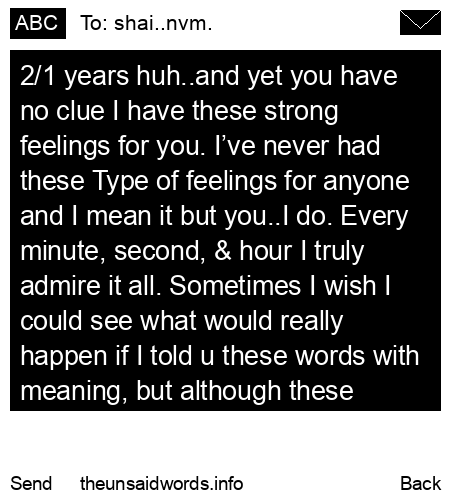 unsent message to shai..nvm.