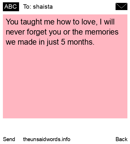 unsent message to shaista