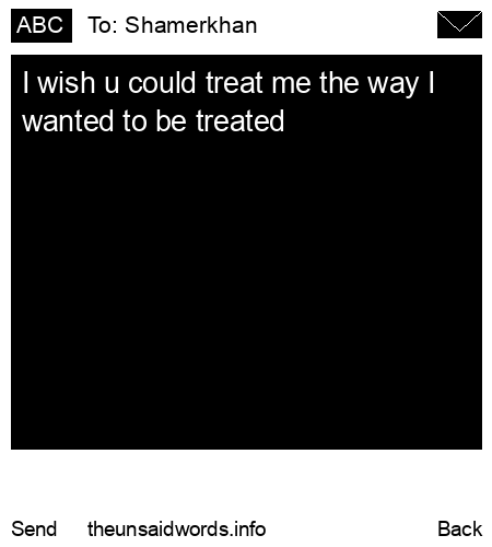 unsent message to Shamerkhan 
