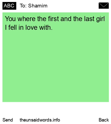 unsent message to Shamim