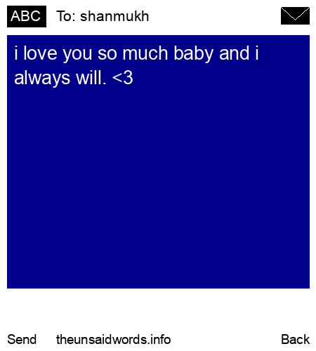 unsent message to shanmukh