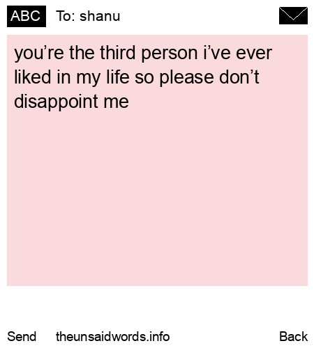 unsent message to shanu