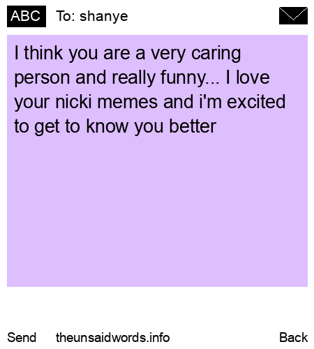 unsent message to shanye