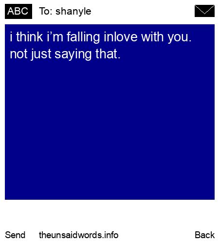 unsent message to shanyle