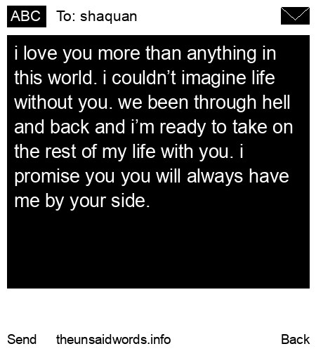 unsent message to shaquan