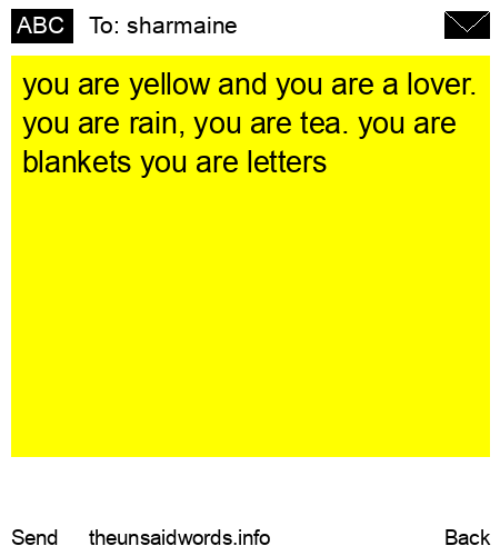 unsent message to sharmaine 