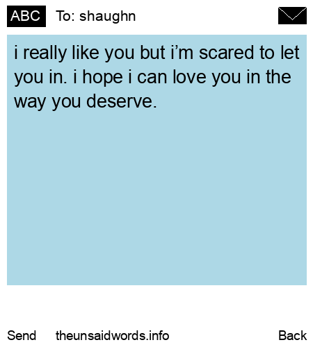 unsent message to shaughn 