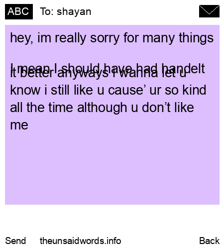 unsent message to shayan