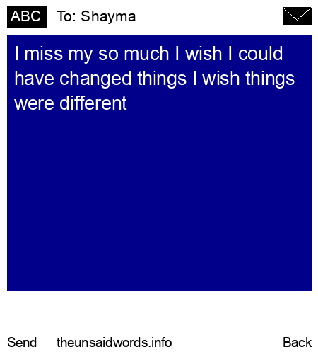 unsent message to Shayma