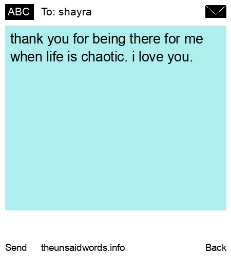 unsent message to shayra