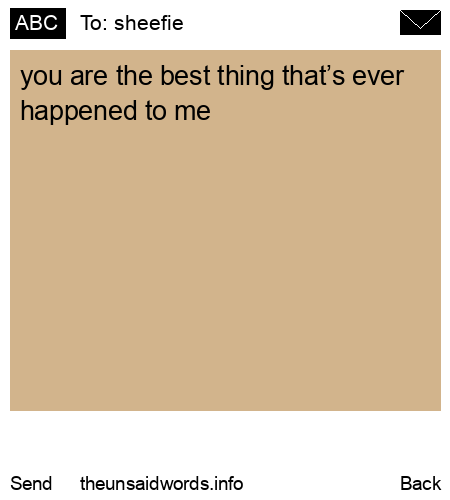 unsent message to sheefie